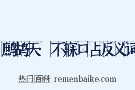 鹧鸪天·不寐口占反义词是什么意思的图片